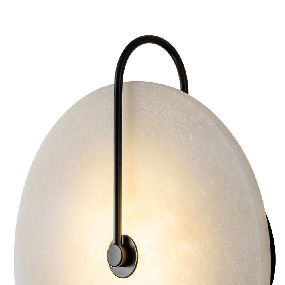 Wall Lamp Marble Shade LED 5W Black White Bedroom Hallway Accent Light Mid Century Lighting | Thomler