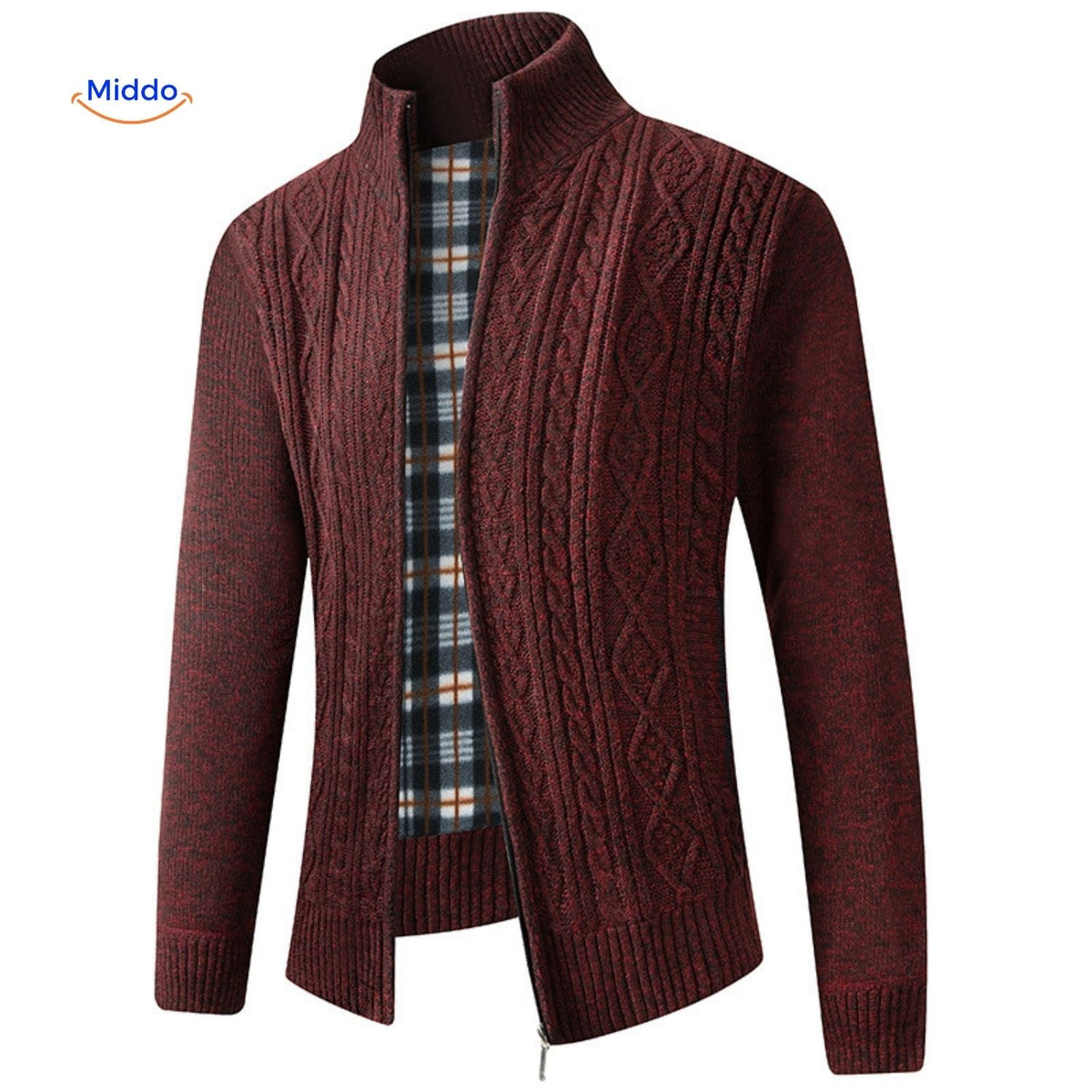 Insulated Zip-Front Sweater Vest for Men – Fleece-Lined, Structured Fit, Ribbed Trim – Casual Layer for Fall & Winter | Thomler