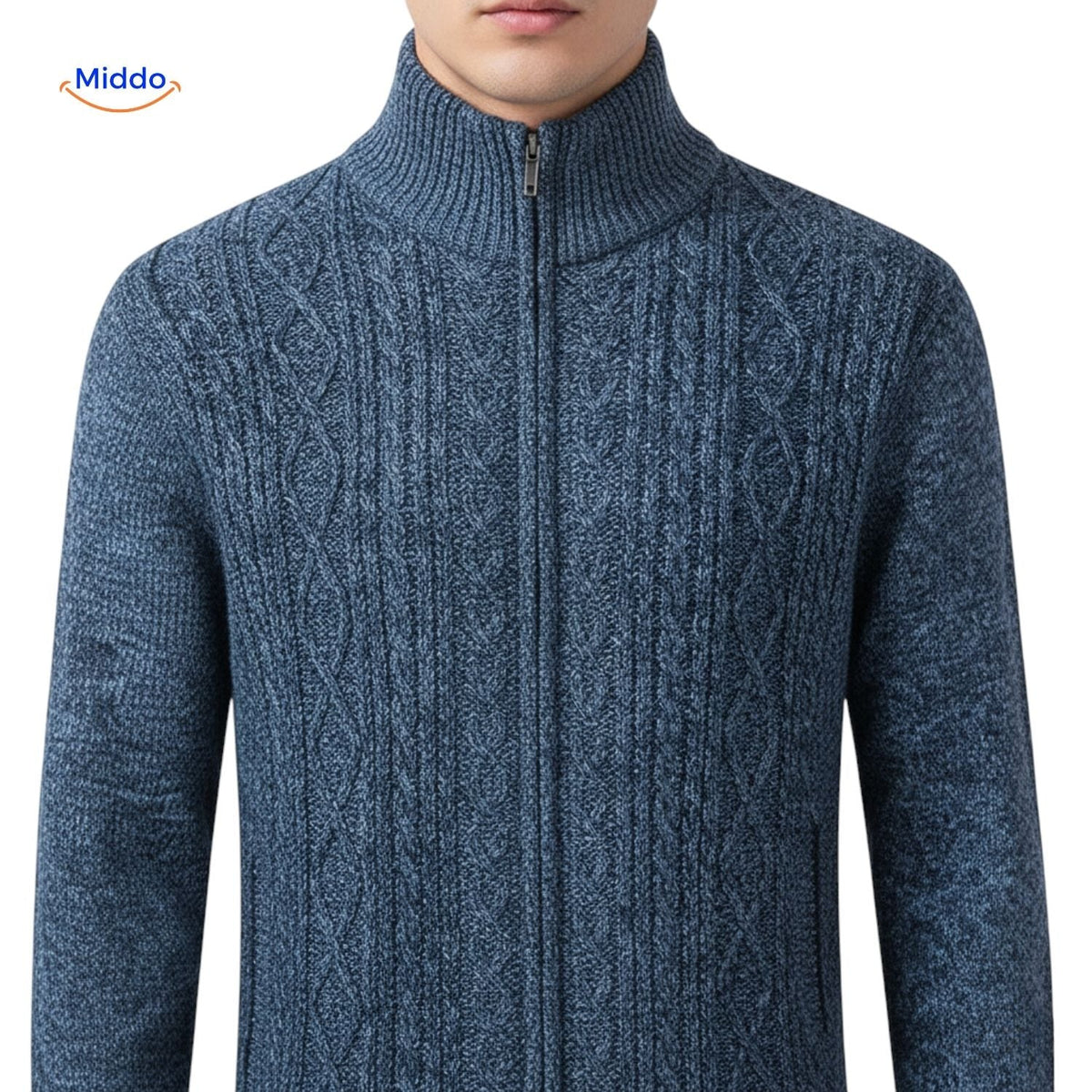 Insulated Zip-Front Sweater Vest for Men – Fleece-Lined, Structured Fit, Ribbed Trim – Casual Layer for Fall & Winter | Thomler