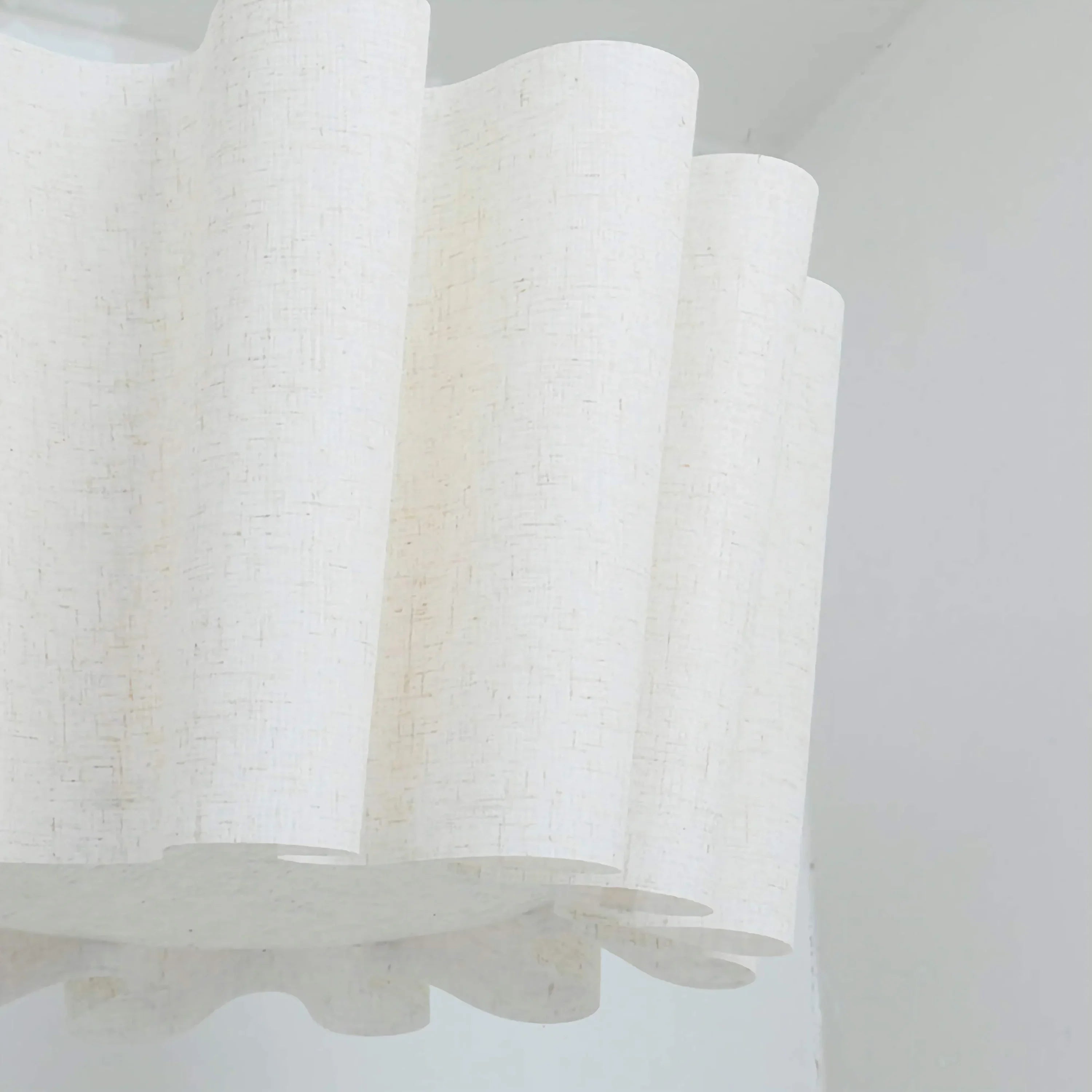 Pendant Light Fabric Shade 15.7 in Hanging Living Room Minimalist Modern Ceiling Lighting Japandi Style E27 Fixture | Thomler