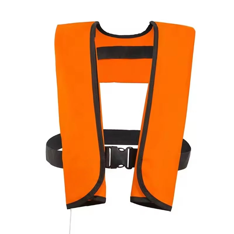 Auto-Inflate Life Vest – 150N Buoyancy, 3-5 Second Deployment, Adjustable Fit for Adults up to 330 lbs, SOLAS Reflective Strips, Neoprene | Thomler