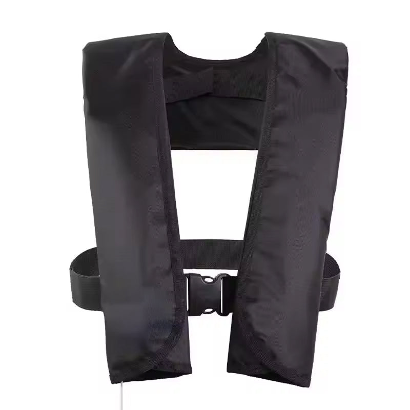 Auto-Inflate Life Vest – 150N Buoyancy, 3-5 Second Deployment, Adjustable Fit for Adults up to 330 lbs, SOLAS Reflective Strips, Neoprene | Thomler