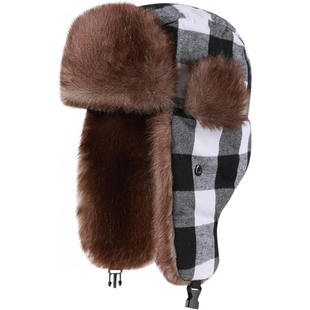 Aviator Winter Cap with Ear Flaps and Plush Lining – Windproof Cold Weather Headwear for Men & Women, Snow Sports, Hiking, Skiing | Thomler