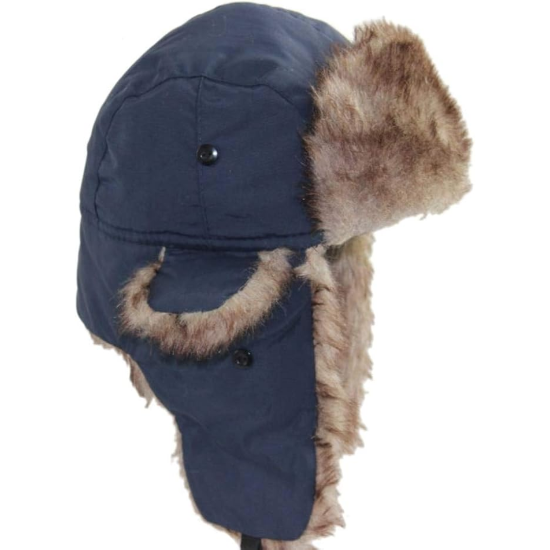 Aviator Winter Cap with Ear Flaps and Plush Lining – Windproof Cold Weather Headwear for Men & Women, Snow Sports, Hiking, Skiing | Thomler