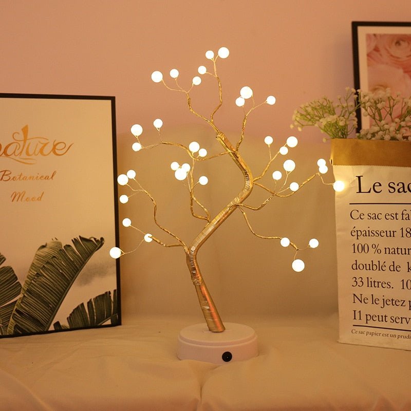 Table Lamp PVC Copper 19 in USB Rechargeable Bedroom Desk Night Light | Thomler