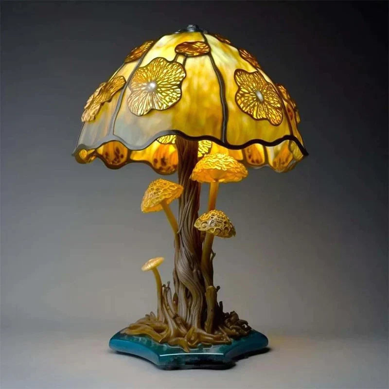 Table Lamp Resin Mushroom Design 220–240V Colourful Indoor Mood Lighting Nursery Bedroom Meditation Decorative Accent Light | Thomler
