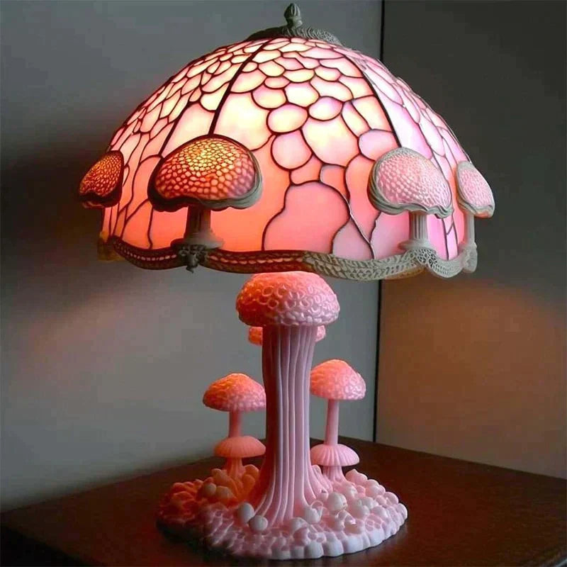 Table Lamp Resin Mushroom Design 220–240V Colourful Indoor Mood Lighting Nursery Bedroom Meditation Decorative Accent Light | Thomler