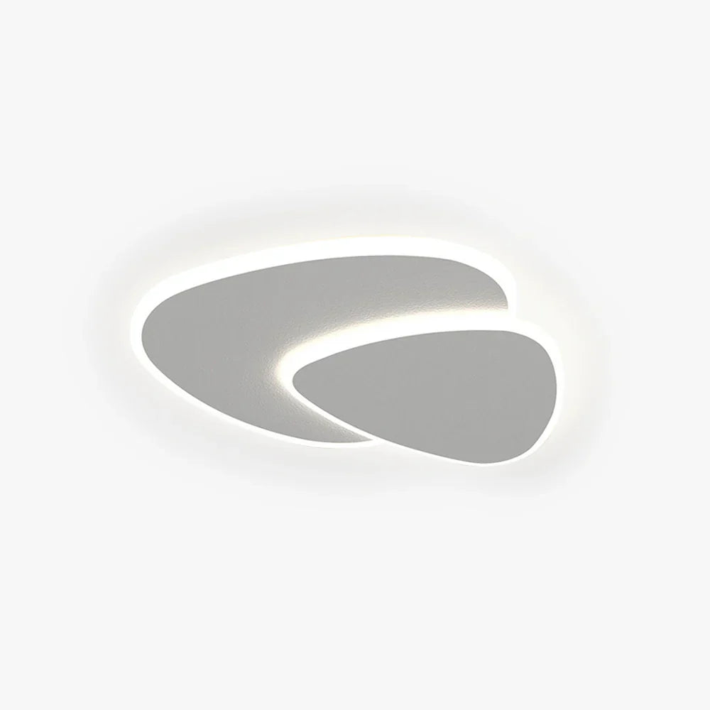 Ceiling Light Metal Acrylic 15.7 in Adjustable White Bedroom Living Room Hallway Multi-Layer Modern LED Fixture | Thomler