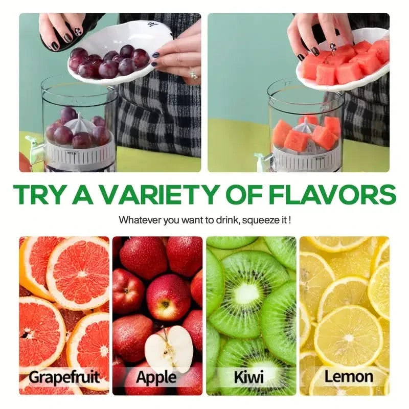 Portable USB Rechargeable Electric Citrus Press for Fresh Fruit Juice – Cordless Mini Juicer for Home, Travel & Kids | Thomler