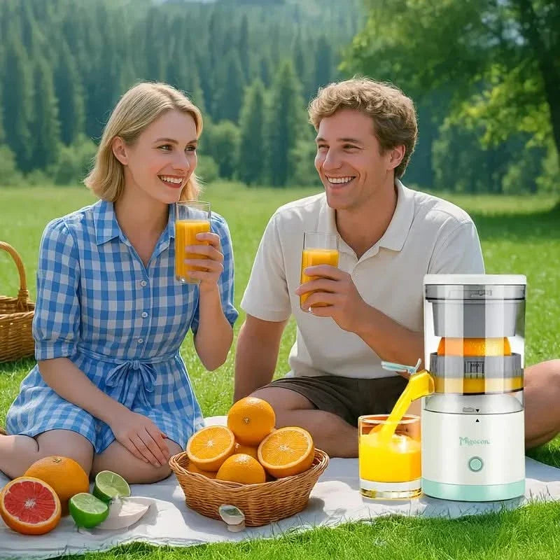 Portable USB Rechargeable Electric Citrus Press for Fresh Fruit Juice – Cordless Mini Juicer for Home, Travel & Kids | Thomler