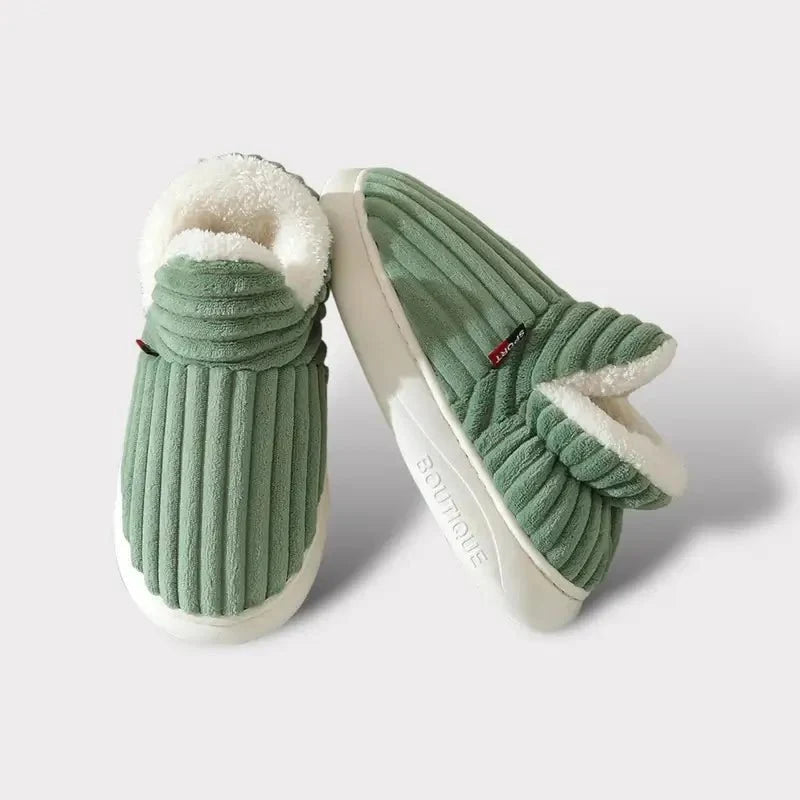 Plush Cushioned House Slippers for Women & Men – Soft Memory Foam Indoor Outdoor Footwear with Durable Non-Slip Sole | Thomler