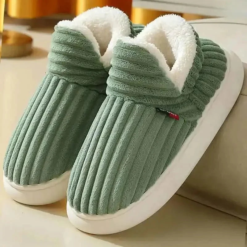 Plush Cushioned House Slippers for Women & Men – Soft Memory Foam Indoor Outdoor Footwear with Durable Non-Slip Sole | Thomler