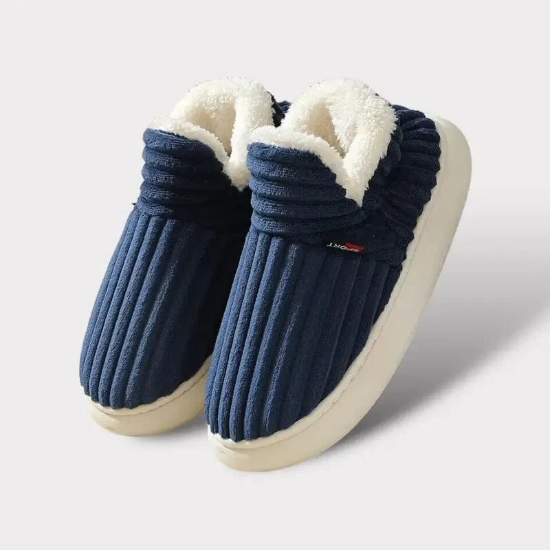 Plush Cushioned House Slippers for Women & Men – Soft Memory Foam Indoor Outdoor Footwear with Durable Non-Slip Sole | Thomler
