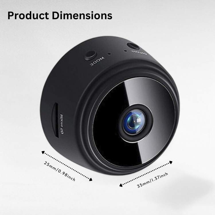 Magnetic Mini Surveillance Camera HD 1080p Wide Angle Night Vision Home Security Monitor | Thomler