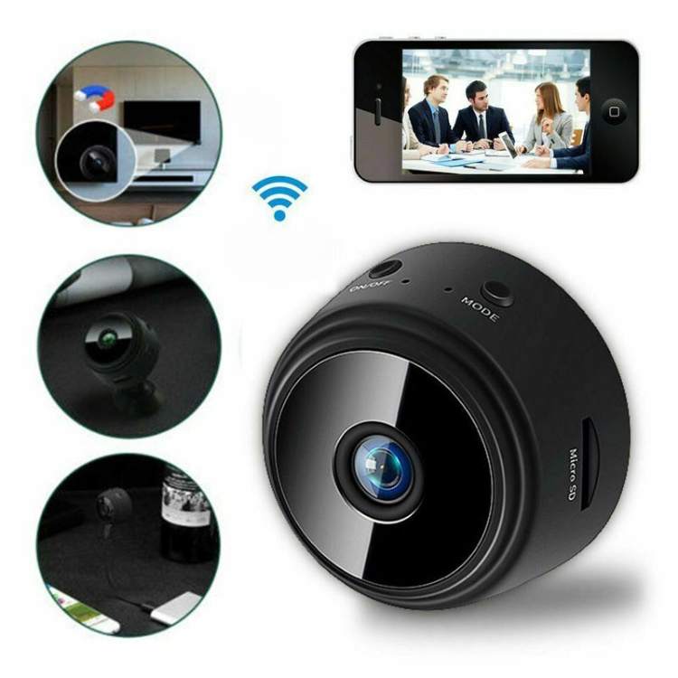 Magnetic Mini Surveillance Camera HD 1080p Wide Angle Night Vision Home Security Monitor | Thomler