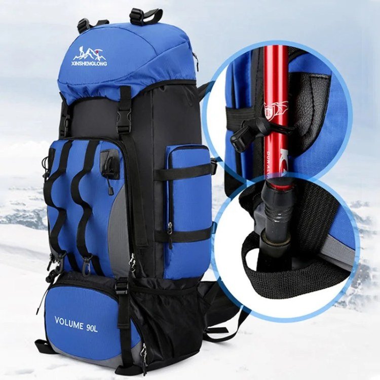 90-Liter Expedition Backpack – Water-Resistant Trekking Pack for Camping & Extended Travel | Thomler