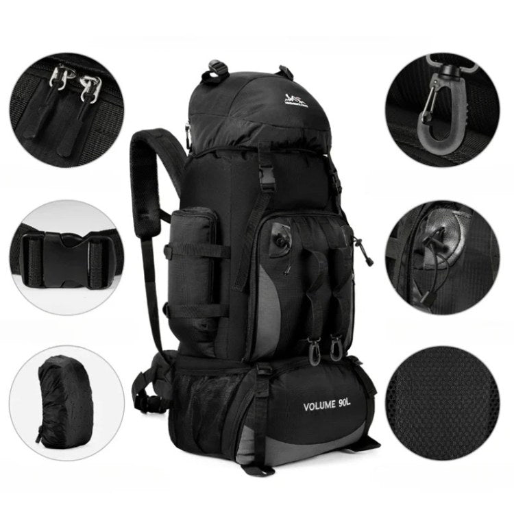 90-Liter Expedition Backpack – Water-Resistant Trekking Pack for Camping & Extended Travel | Thomler