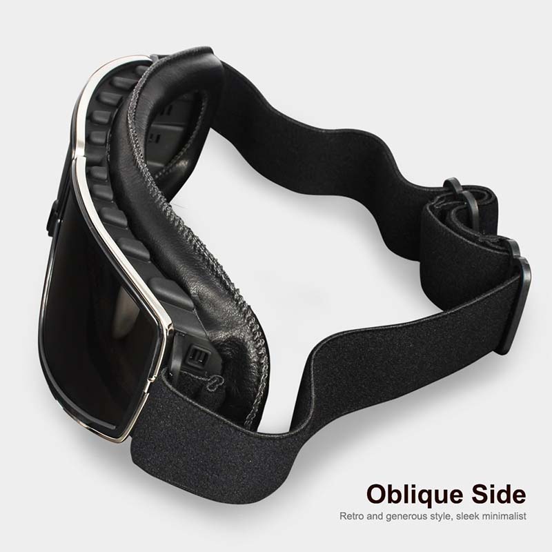 Over-Prescription-Glasses Protective Eyewear with Shatterproof Lenses & Adjustable Strap for Motorcycle Riding, Cycling, Outdoor Sports | Thomler