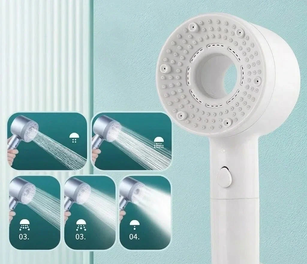 High-Pressure Handheld Shower Head with 5 Spray Patterns for Low Water Pressure Bathrooms | Thomler