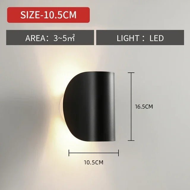 Dual-Beam Adjustable LED Wall Light – Aluminum Up-Down Sconce for Hallways & Bedrooms – Rotatable Accent Fixture for Modern Interiors | Thomler