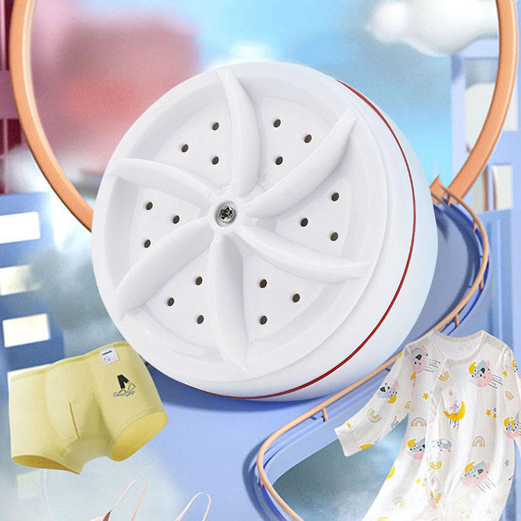 Portable Mini Washing Turbine for Travel, Camping & Small Spaces – Ultrasonic Clothes Cleaner with 4 Wash Modes for Laundry, Produce | Thomler