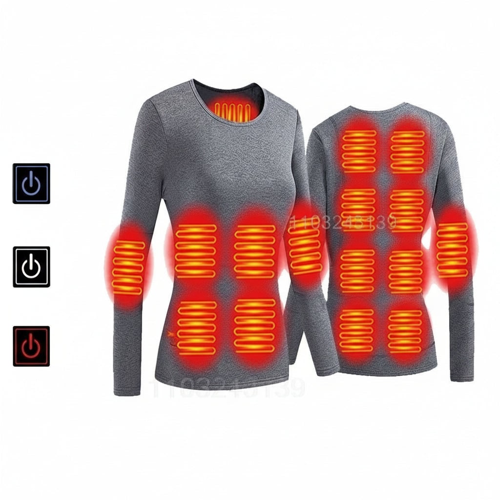 Electric Heated Base Layer Set with 3-Mode Temperature Control for Cold Weather | Thomler