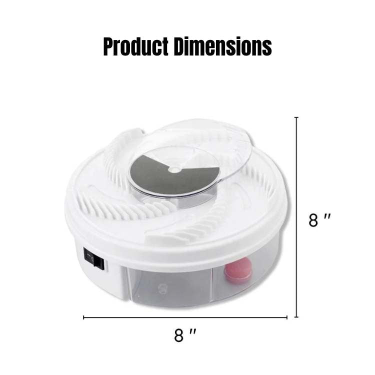 Rotating Fly Catcher Device – USB Powered Automatic Pest Collector for Indoor & Outdoor Use – Silent Operation – Safe for Kitchens, Patios | Thomler