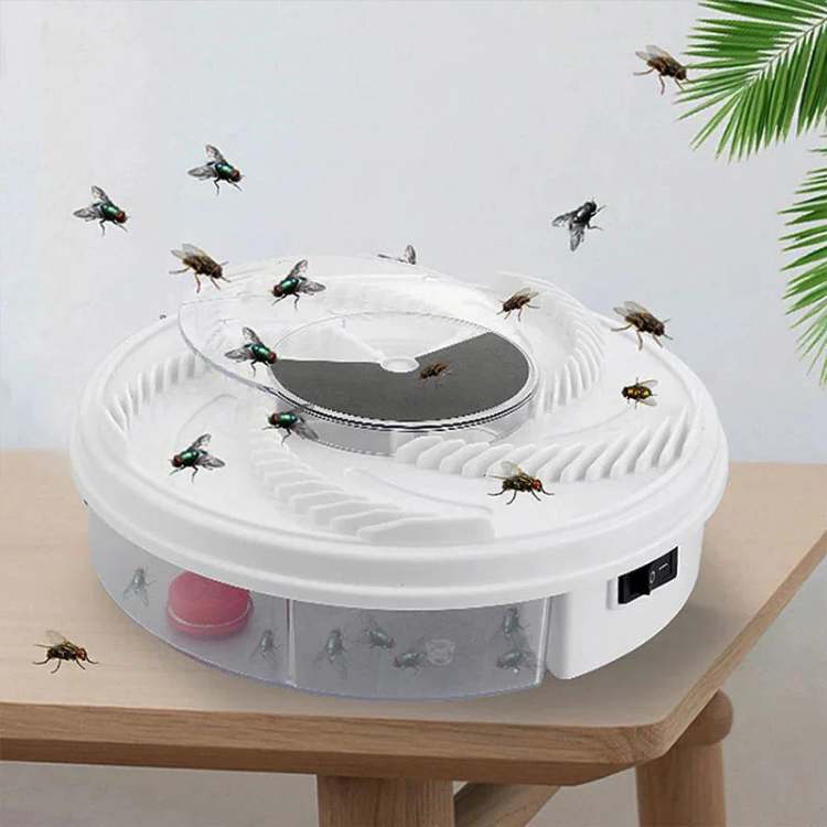 Rotating Fly Catcher Device – USB Powered Automatic Pest Collector for Indoor & Outdoor Use – Silent Operation – Safe for Kitchens, Patios | Thomler