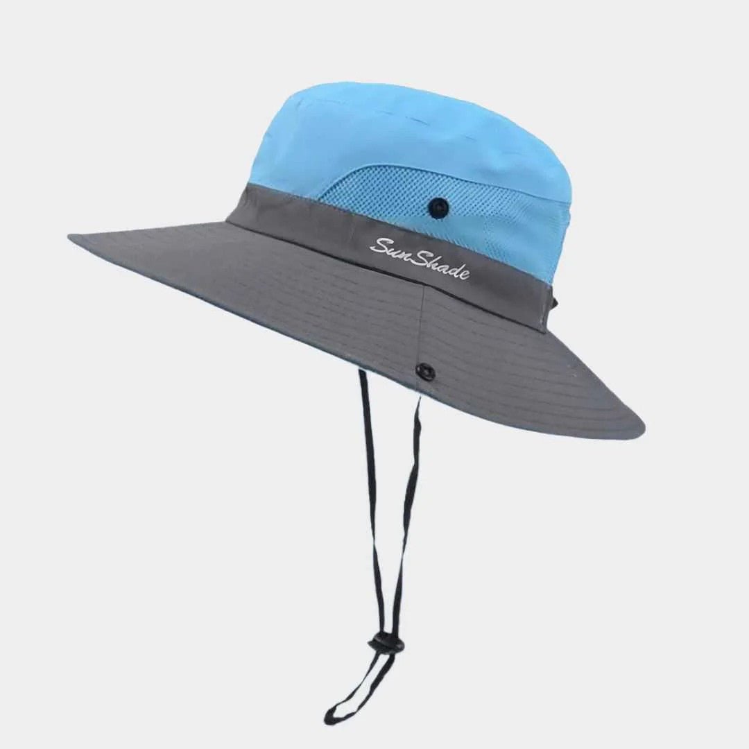 Wide Brim Sun Hat for Women with UPF 50+ Protection & Breathable Mesh Panels for Hiking Beach Gardening Outdoor Activities | Thomler
