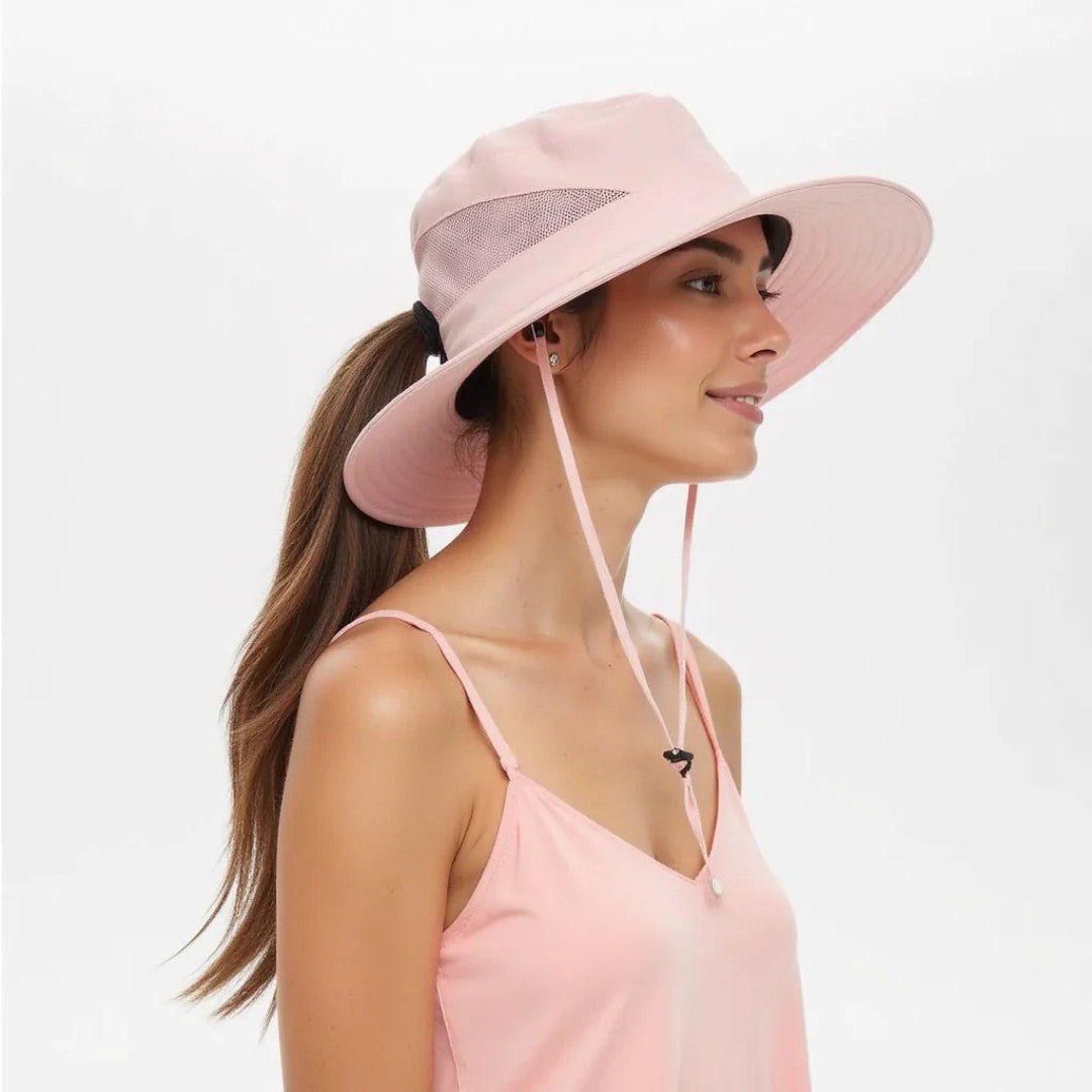 Wide Brim Sun Hat for Women with UPF 50+ Protection & Breathable Mesh Panels for Hiking Beach Gardening Outdoor Activities | Thomler