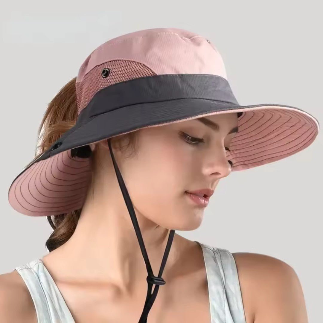 Wide Brim Sun Hat for Women with UPF 50+ Protection & Breathable Mesh Panels for Hiking Beach Gardening Outdoor Activities | Thomler