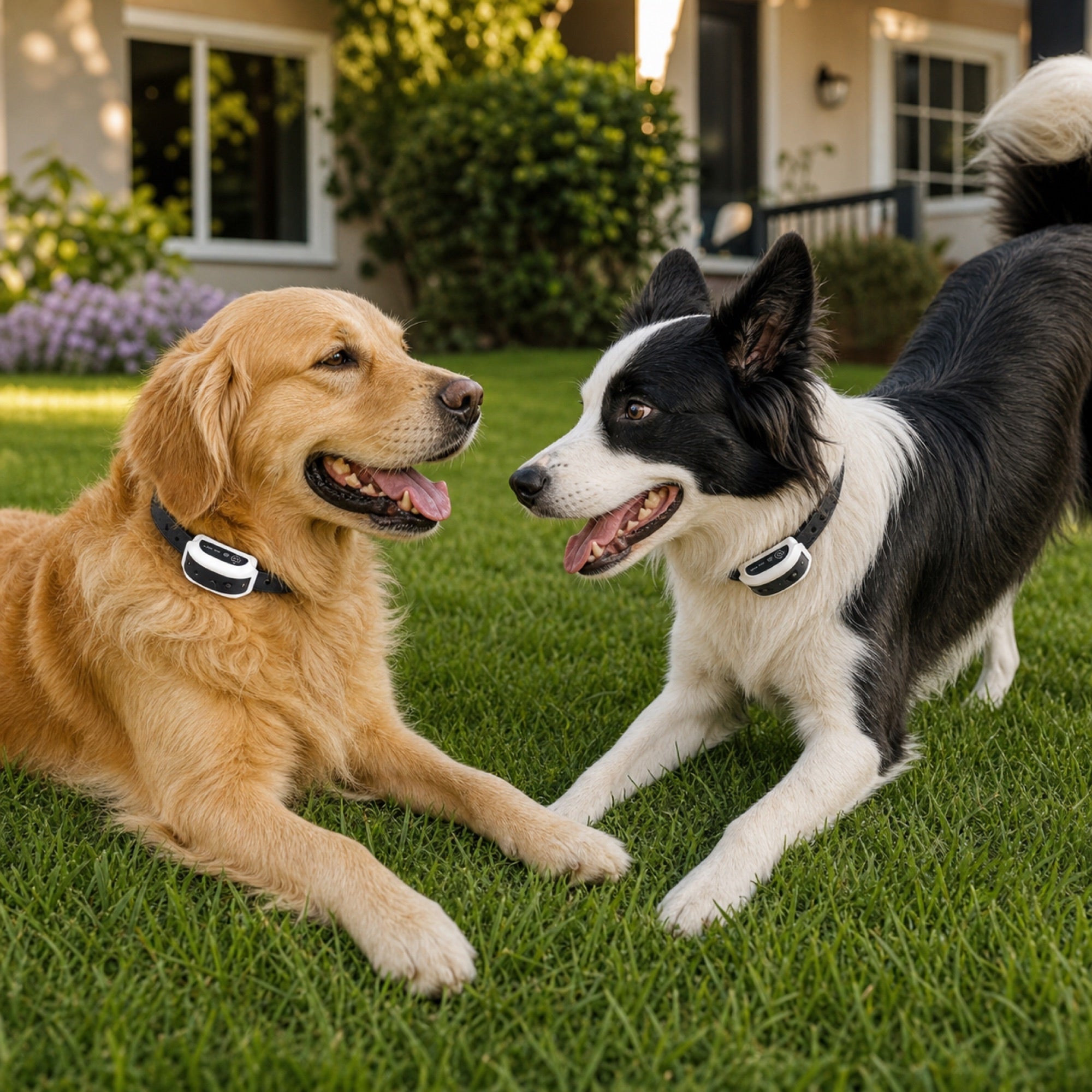 Rechargeable Circular Dog Containment System with Adjustable Radio Boundary, Waterproof Collar Receiver & Progressive Alert for Yard | Thomler
