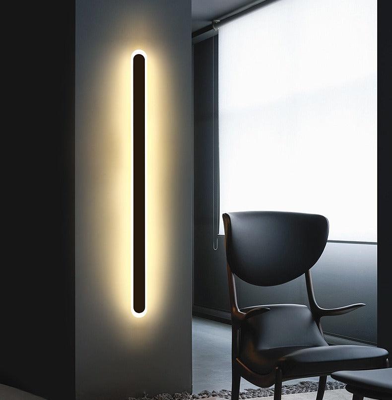 Wall Lamp Aluminum 32 in LED Linear Matte Bedroom Headboard Modern Minimalist Wall Lighting Fixture | Thomler