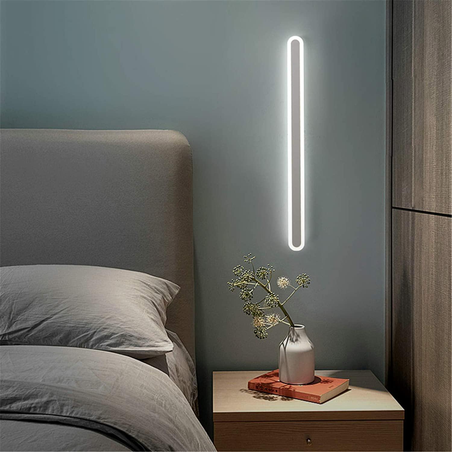 Wall Lamp Aluminum 32 in LED Linear Matte Bedroom Headboard Modern Minimalist Wall Lighting Fixture | Thomler