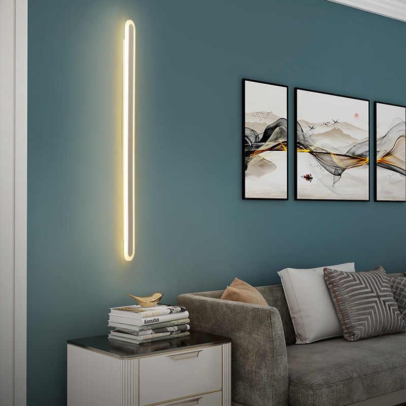 Wall Lamp Aluminum 32 in LED Linear Matte Bedroom Headboard Modern Minimalist Wall Lighting Fixture | Thomler