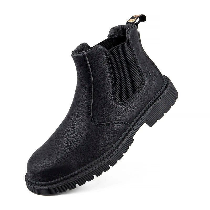 Steel Toe Work Boots for Men - Slip Resistant Industrial Safety Shoes with Waterproof Upper | Thomler