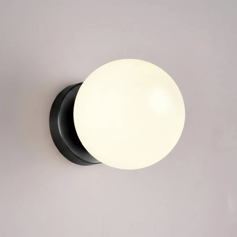 Frosted Globe Sconce with Up-Down Light for Bedroom, Hallway & Living Room | Thomler