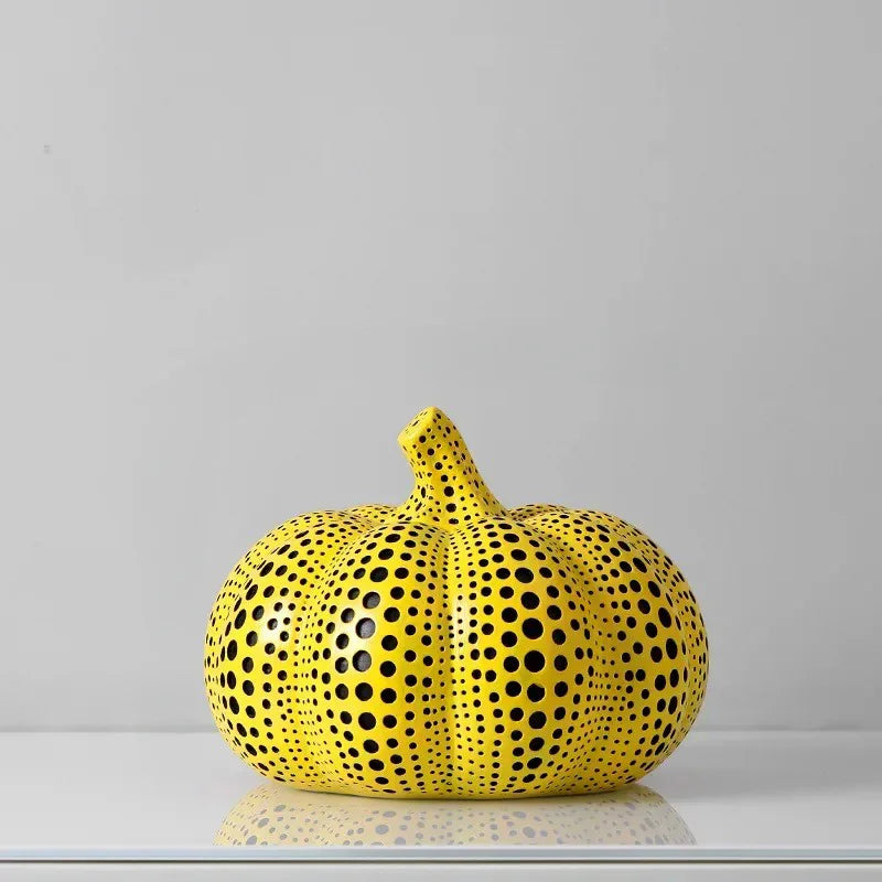 Decorative Ornament Resin 20.5 cm Yellow Living Room Sculpture Pumpkin Pear Owl Bird Modern Art Accent | Thomler
