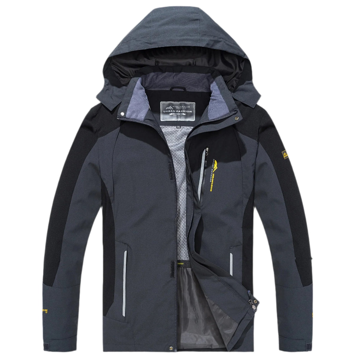 Men's Waterproof Windproof Hiking Jacket with Hood for Outdoor Adventures, Camping, Trekking & Running | Thomler