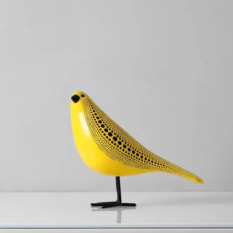 Decorative Ornament Resin 20.5 cm Yellow Living Room Sculpture Pumpkin Pear Owl Bird Modern Art Accent | Thomler