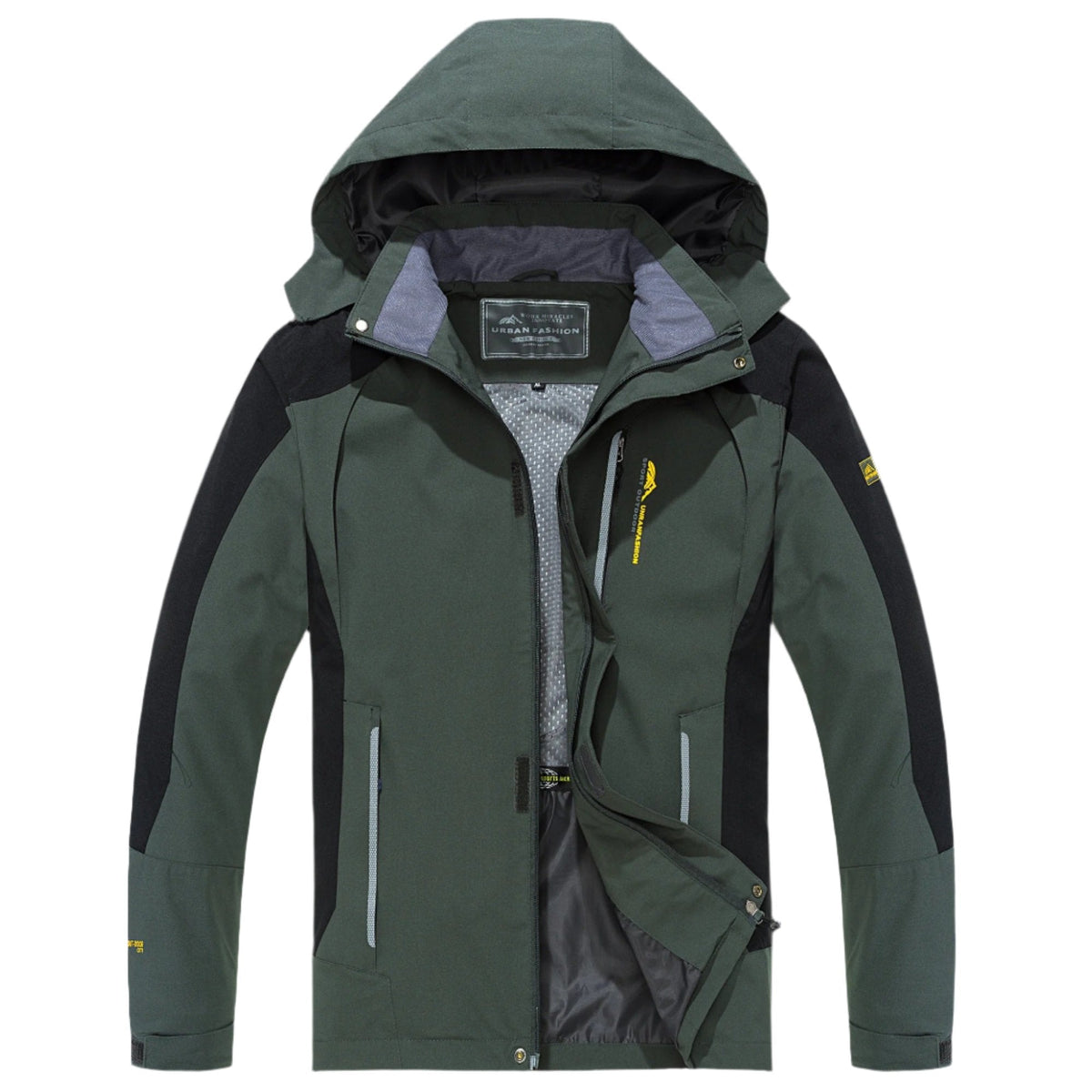 Men's Waterproof Windproof Hiking Jacket with Hood for Outdoor Adventures, Camping, Trekking & Running | Thomler