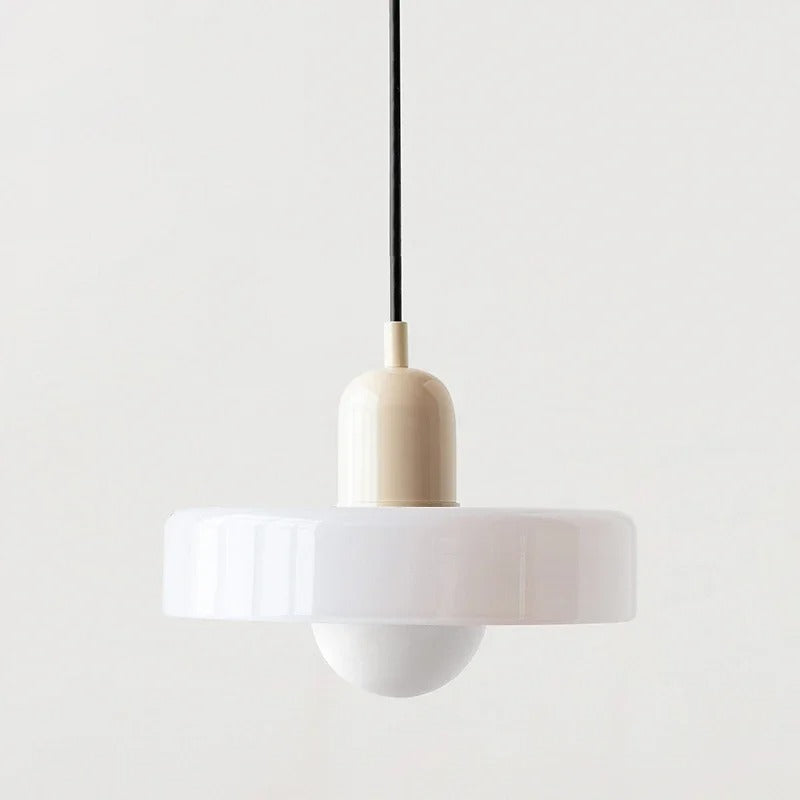 Two-Tone Glass Drop Ceiling Light Fixture for Kitchen Island Dining Room Modern Hanging Lamp | Thomler