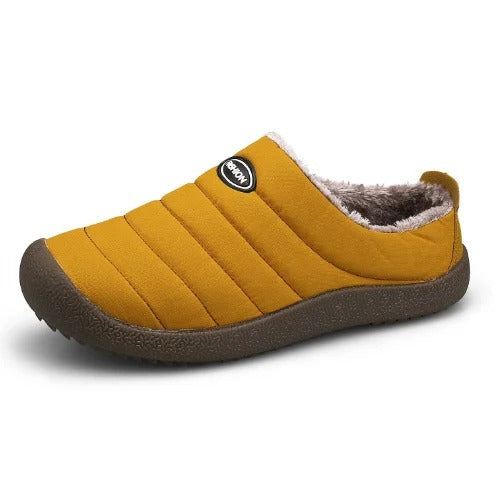 Men's Fleece-Lined Slippers with Non-Slip Sole for Indoor & Outdoor Winter Comfort | Thomler
