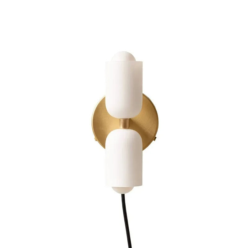 Hand-Blown Glass Wall Light Fixture Multi-Color Shade Metal Base Hardwired or Plug-In for Living Room Bedroom Hallway Modern Contemporary Ac | Thomler