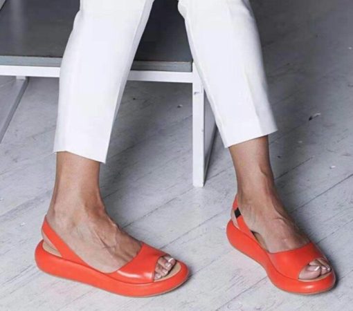 Women's Flat Sandals Open-Toe Summer Footwear Casual Beach Slides for Walking | Thomler