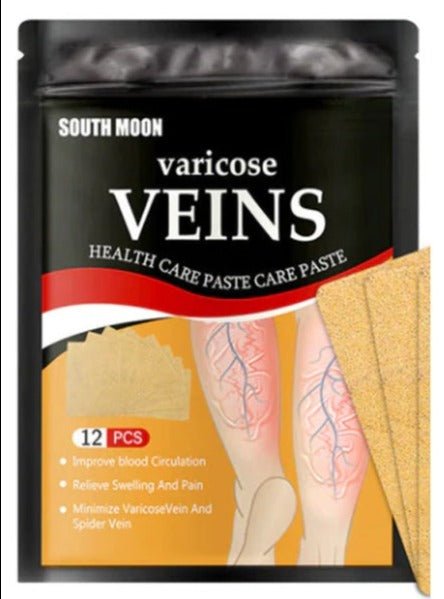 Circulation Support Patches for Legs Spider Vein Relief Swelling Reduction Botanical Formula Discreet Wear Under Clothing Post-Workout | Thomler