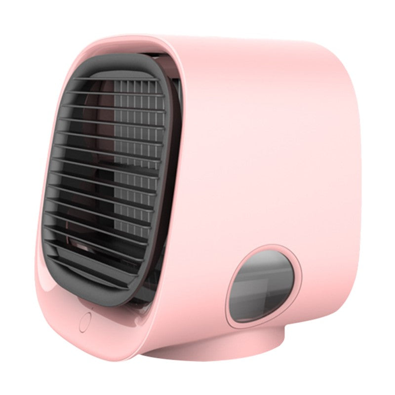 Portable Desktop Air Cooler & Humidifier with LED Lights for Home, Office, Bedroom | USB Powered Personal Evaporative Cooler | Quiet Mini | Thomler