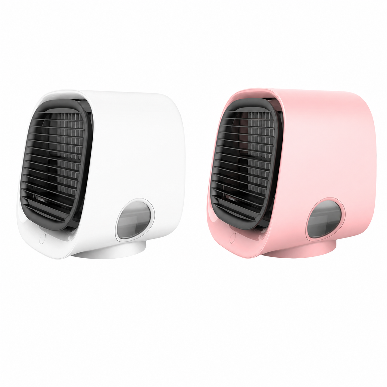 Portable Desktop Air Cooler & Humidifier with LED Lights for Home, Office, Bedroom | USB Powered Personal Evaporative Cooler | Quiet Mini | Thomler
