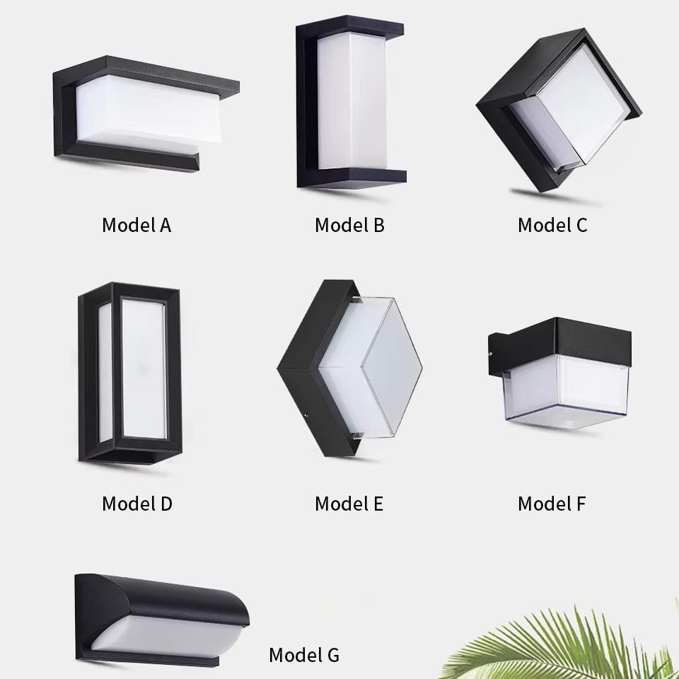 Motion-Sensing Outdoor LED Sconce – Waterproof Security Porch & Patio Fixture – Automatic On/Off, Radar Detection, Modern Matte Black | Thomler