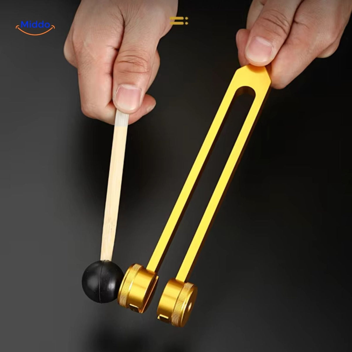 128Hz Therapeutic Tuning Fork – Calming Sound Vibration Tool for Stress Relief & Meditation | Thomler